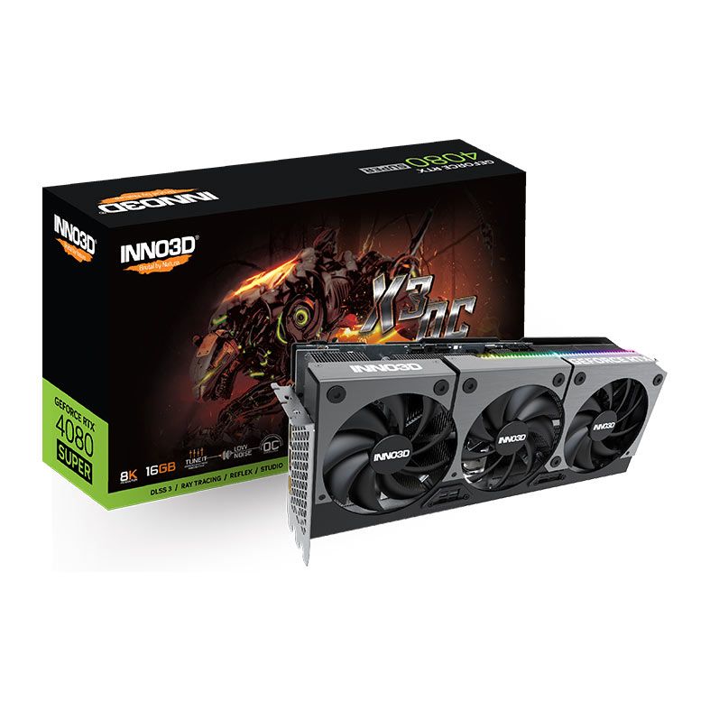 Placa de Video INNO3D GeForce RTX 4080 Super X3 OC, 16GB, GDDR6X