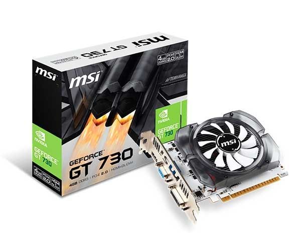 Placa de Video MSI GT 730 4GB 128Bit DDR3, N730-4GD3V2
