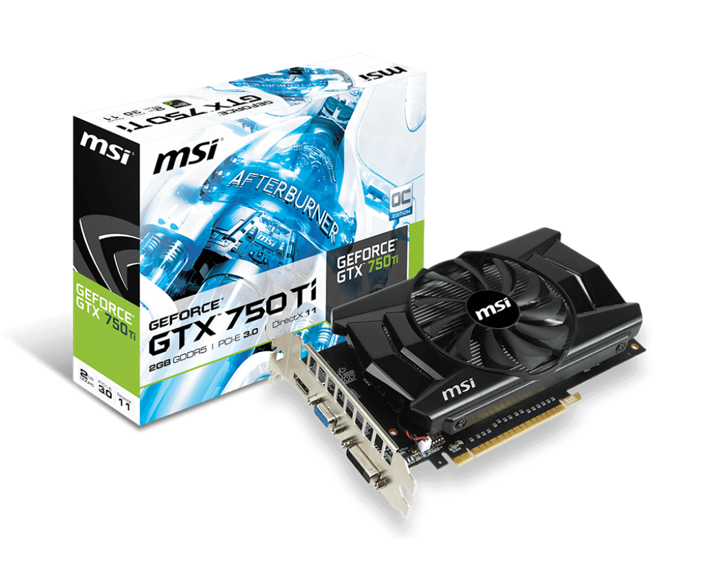 Placa de Video MSI GeForce GTX 750 Ti OC 2GB GDDR5 128Bit, N750TI