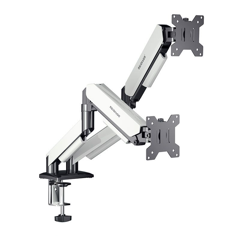 Suporte Articulado Para Dois Monitores Nbjohson GS-MRZ06, 13 Pol a 32 Pol, Branco, NB-GS-MRZ06-WH