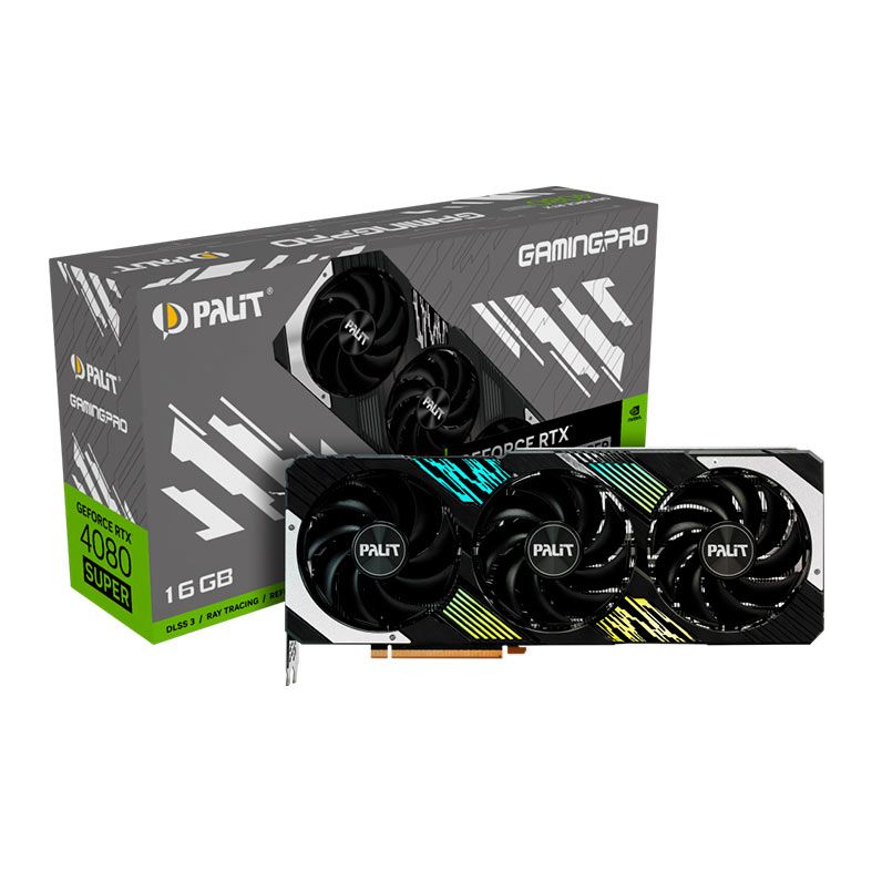 Placa de Video Palit GeForce RTX 4080 Super Gaming Pro, 16GB, GDDR6X, 256-bit, NED408S019T2-1032A