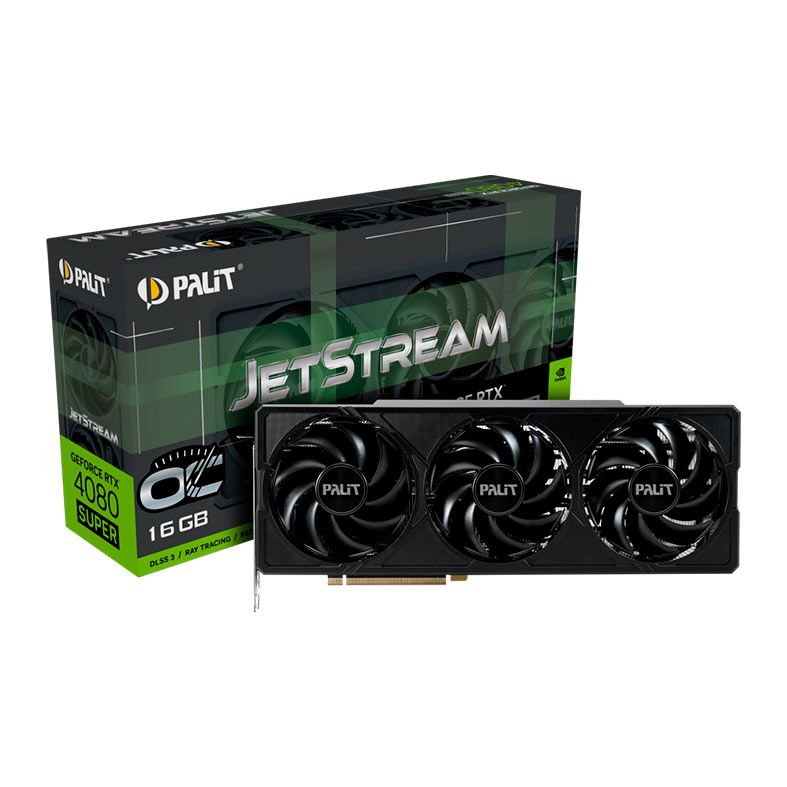 Placa de Video Palit GeForce RTX 4080 Super JetStream OC, 16GB, GDDR6X, 256-bit, NED408SS19T2-1032J