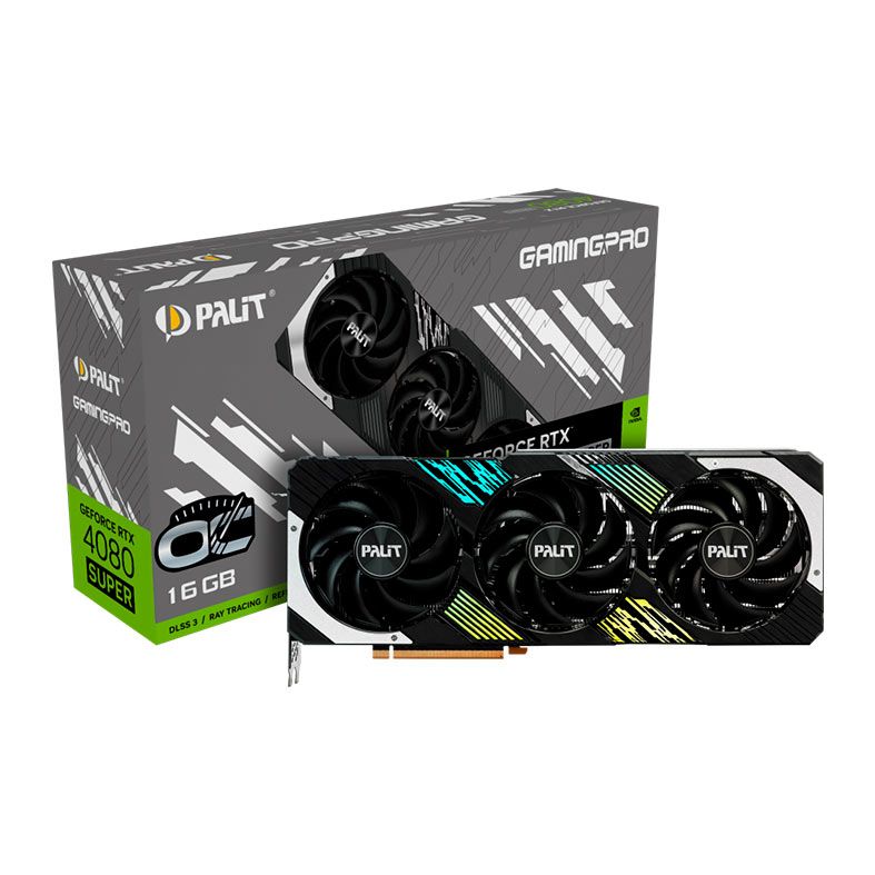 Placa de Video Palit GeForce RTX 4080 Super Gaming Pro OC, 16GB