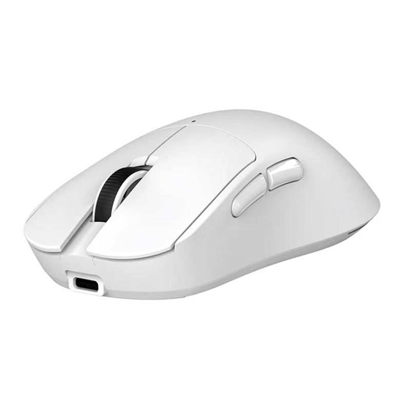 OPENBOX Mouse Gamer Ajazz NJ08, 12800DPI, 6 Botoes, Tri-Mode, Branco, NJ08-WH