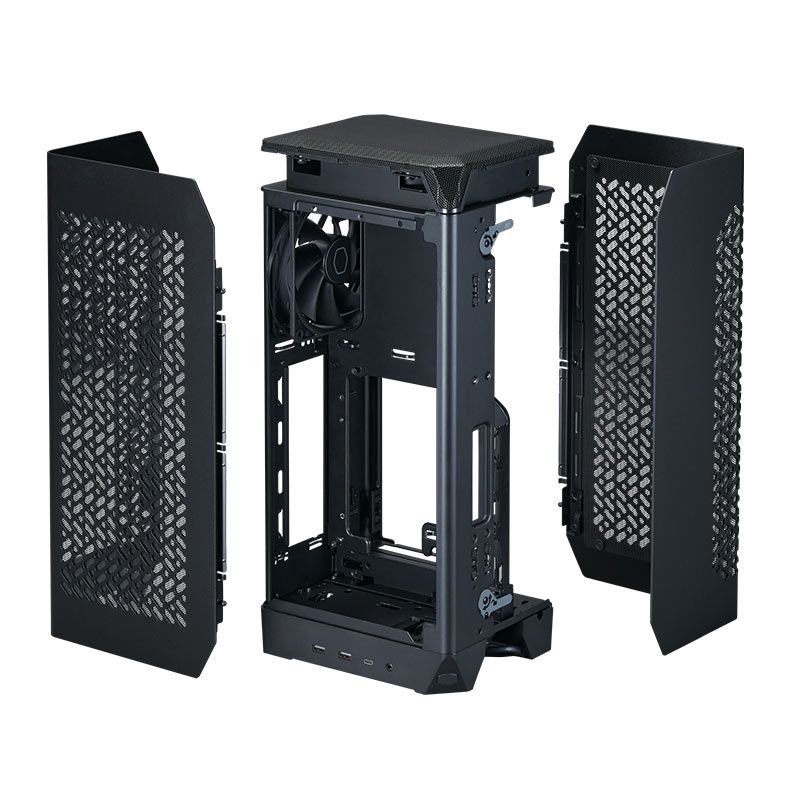 Gabinete Gamer Cooler Master NCore 100 Air, Mini-Tower, Preto, NR100-KNNN-S00