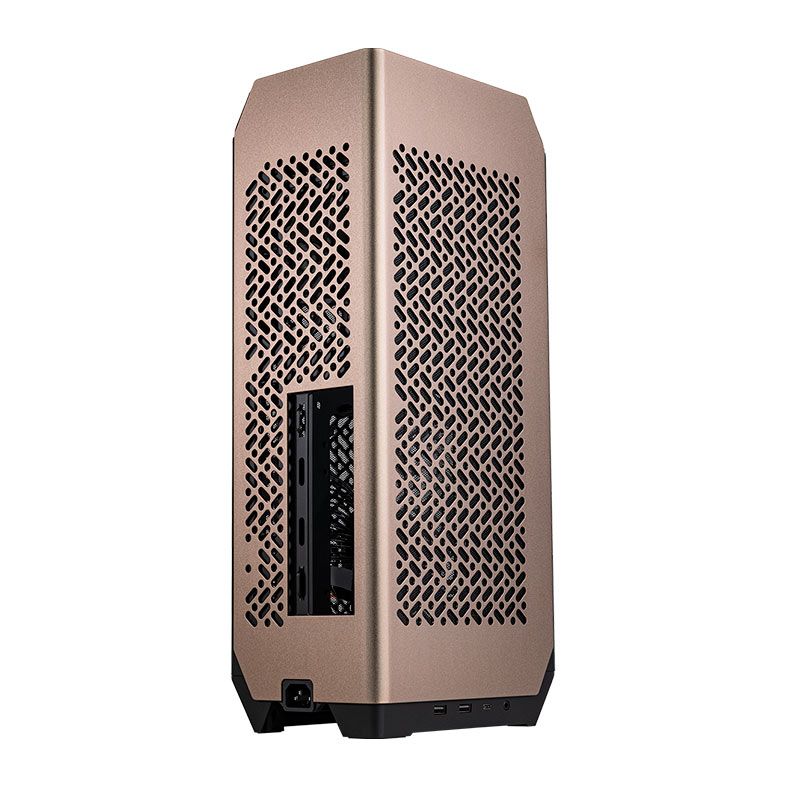 Gabinete Gamer Cooler Master Ncore 100 Max, Com 1 Fan, Fonte 850W e Water Cooler 120mm, Bronze, NR100-ZNNN85-SL0