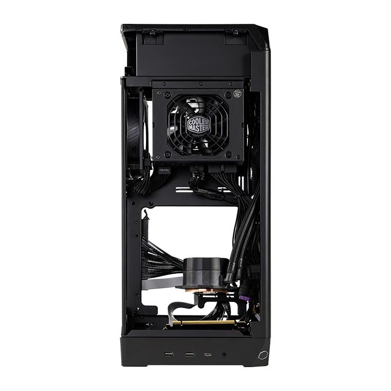 Gabinete Gamer Cooler Master Ncore 100 Max, Com 1 Fan, Fonte 850W e Water Cooler 120mm, Bronze, NR100-ZNNN85-SL0