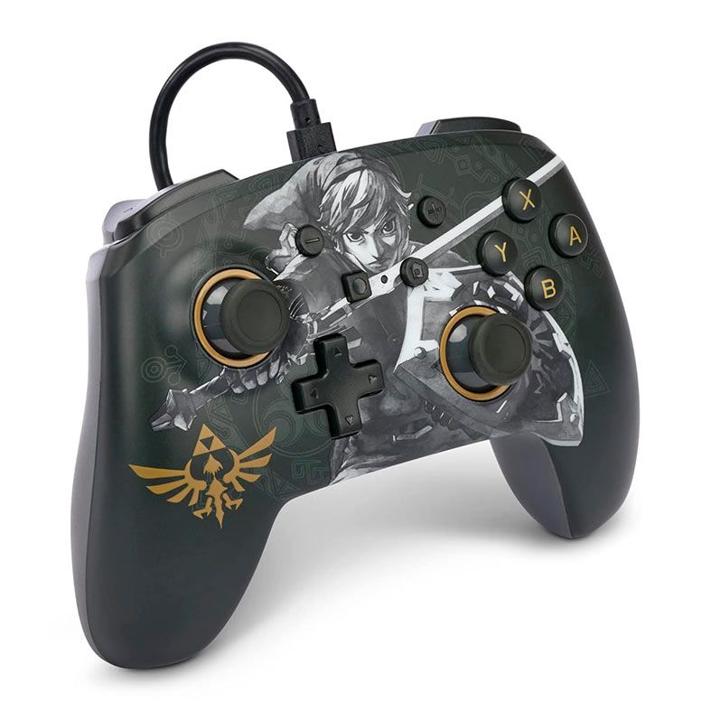 Controle PowerA Battle Ready Link, USB, Para Nintendo Switch, Preto, NSGP0091-01