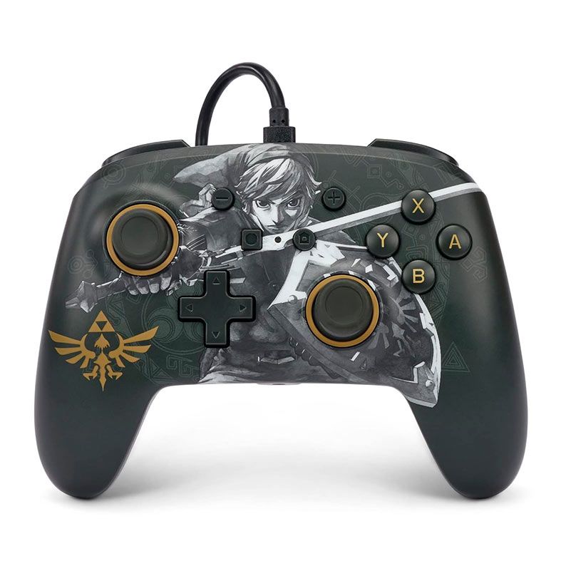 Controle PowerA Battle Ready Link, USB, Para Nintendo Switch, Preto, NSGP0091-01
