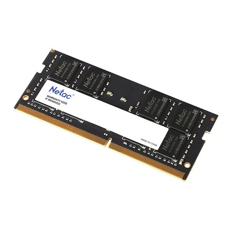 Memoria Para Notebook Netac Basic, 16GB (1x16GB), DDR4, 3200MHz, CL22, Preto, NTBSD4N32SP-16