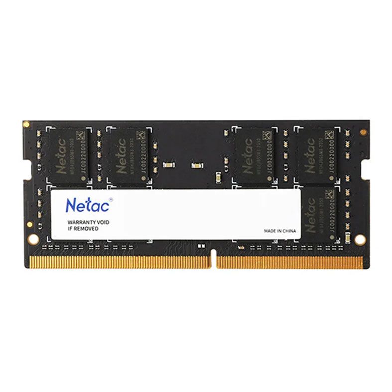 Memoria Para Notebook Netac Basic, 16GB (1x16GB), DDR4, 3200MHz, CL22, Preto, NTBSD4N32SP-16