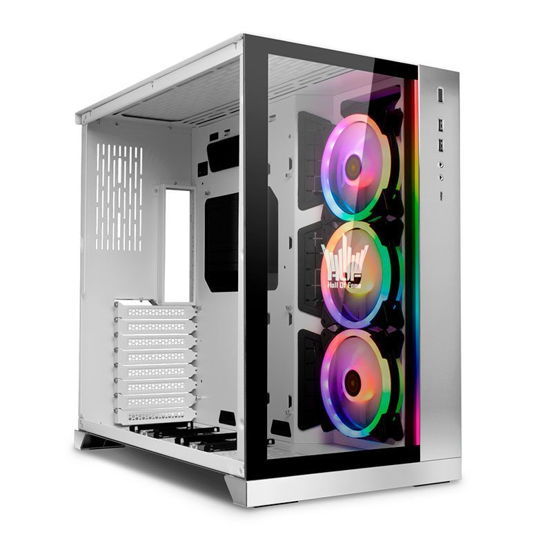 Gabinete Lian Li O11 Dynamic Galax XL HOF Lateral Vidro Temp Branco, O11 GALAX