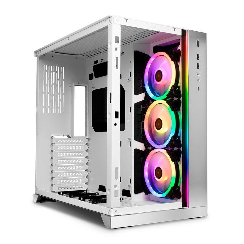 Gabinete Lian Li O11 Dynamic Galax XL HOF Lateral Vidro Temp Branco, O11 GALAX