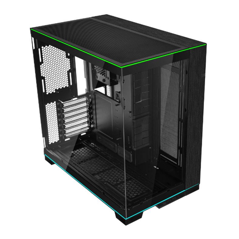 Gabinete Gamer Lian Li O11 Evo, RGB, Mid-Tower, Lateral de Vidro, Preto, O11DERGBX-BLACK