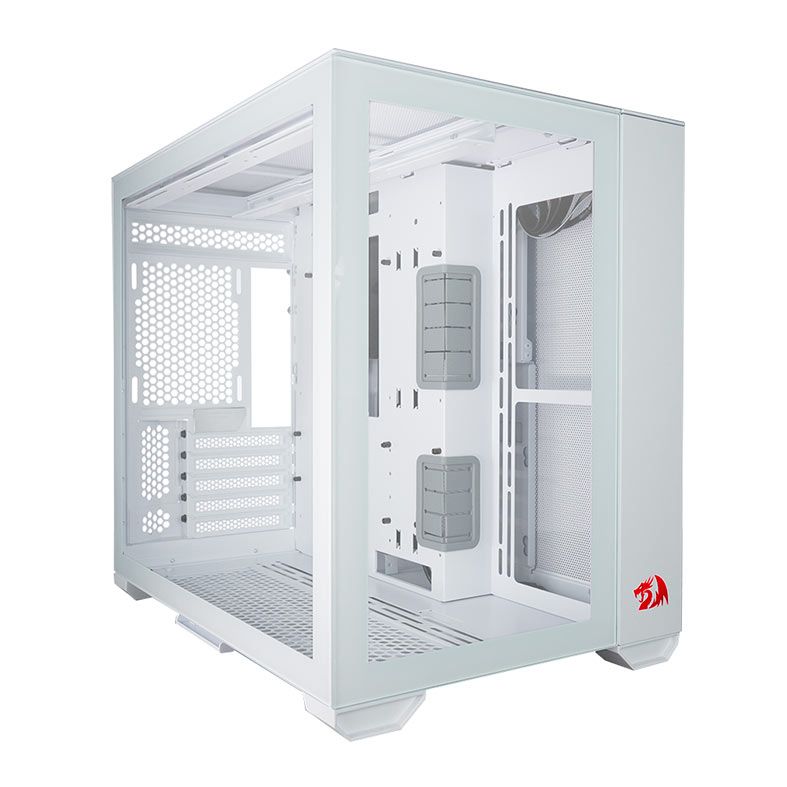 Gabinete Gamer Lian Li O11 Dynamic Mini Redragon Spec, Lateral De Vidro, Branco, O11DMINI-RD-W-WHITE