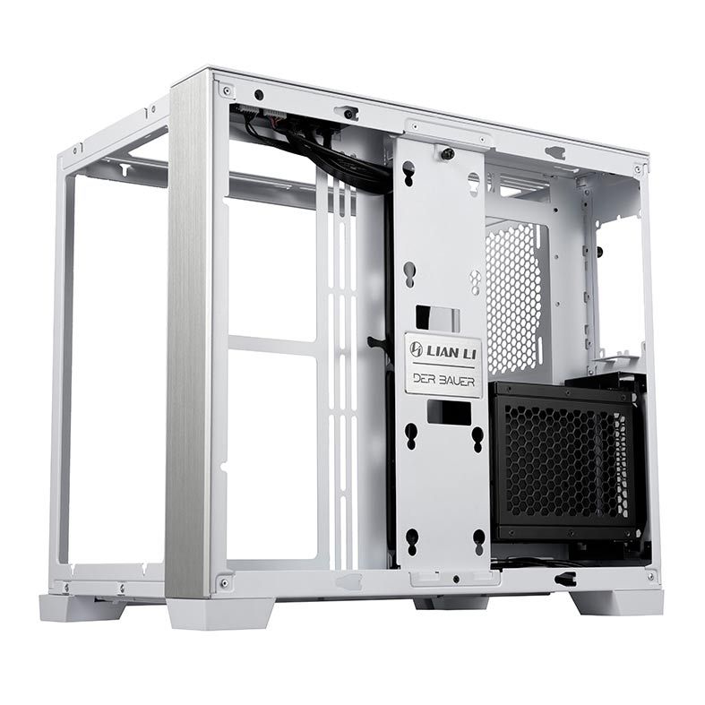 Gabinete Lian Li 011 Dynamic Mini Modular Lateral De Vidro Branco, O11DMINI-W