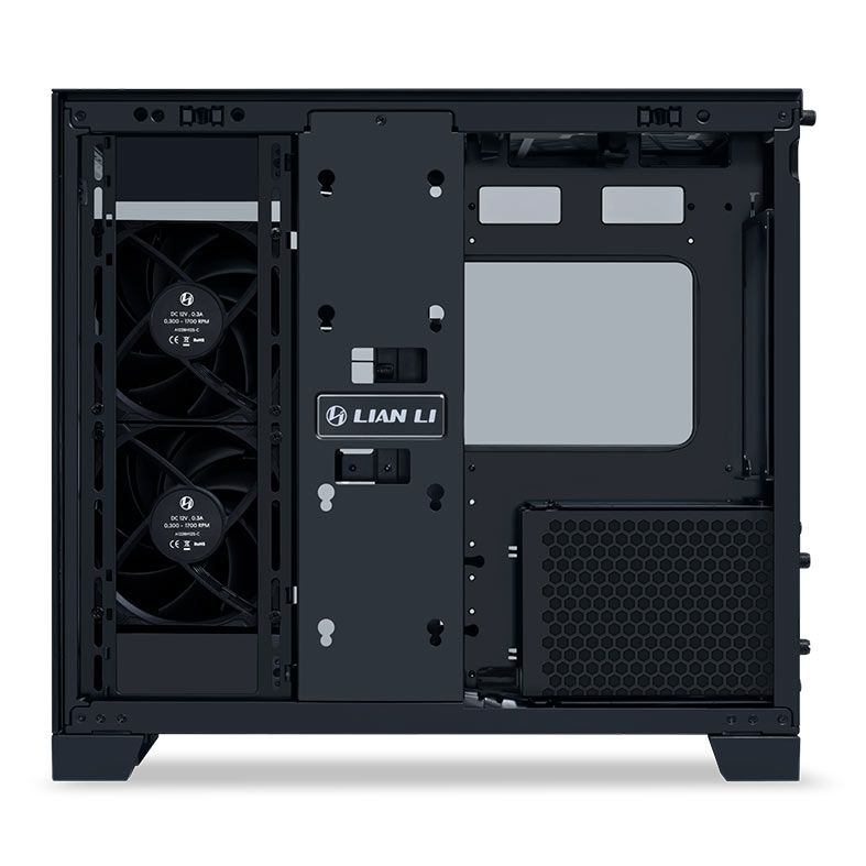Gabinete Gamer Lian Li O11 Dynamic Mini V2 Flow, Mini-Tower, Lateral de Vidro, Com 5 Fans, Preto, O11DMIV2FX-BLACK