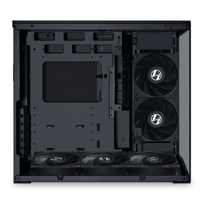 Gabinete Gamer Lian Li O11 Dynamic Mini V2 Flow, Mini-Tower, Lateral de Vidro, Com 5 Fans, Preto, O11DMIV2FX-BLACK