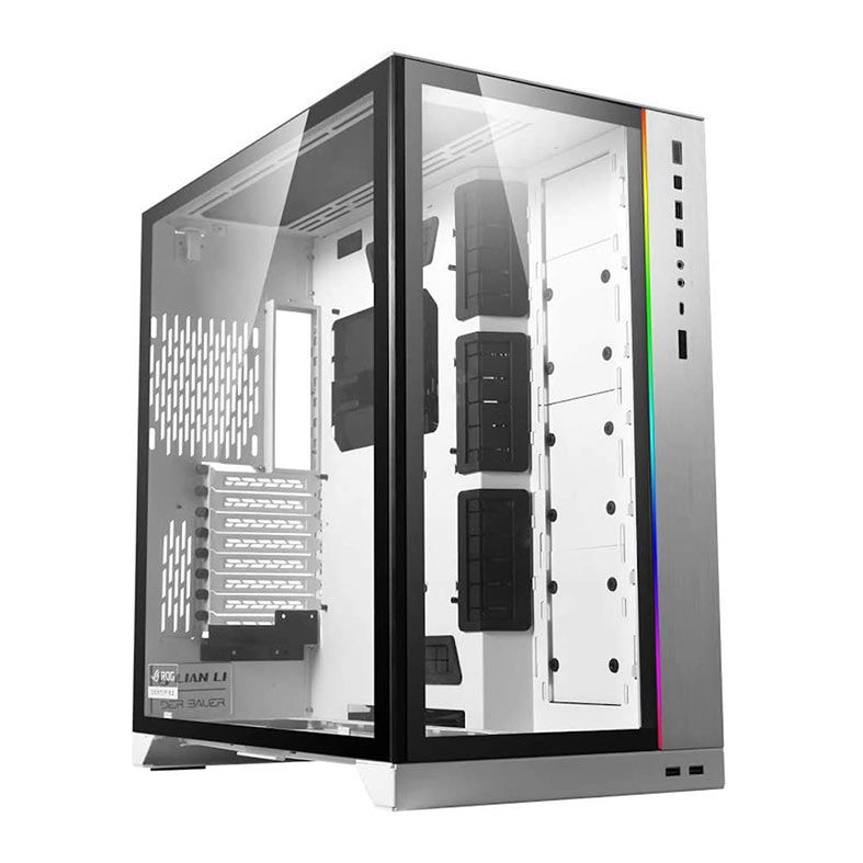 Gabinete Lian Li O11 Dynamic XL ROG Lateral Vidro Temp Branco, O11DXL-W
