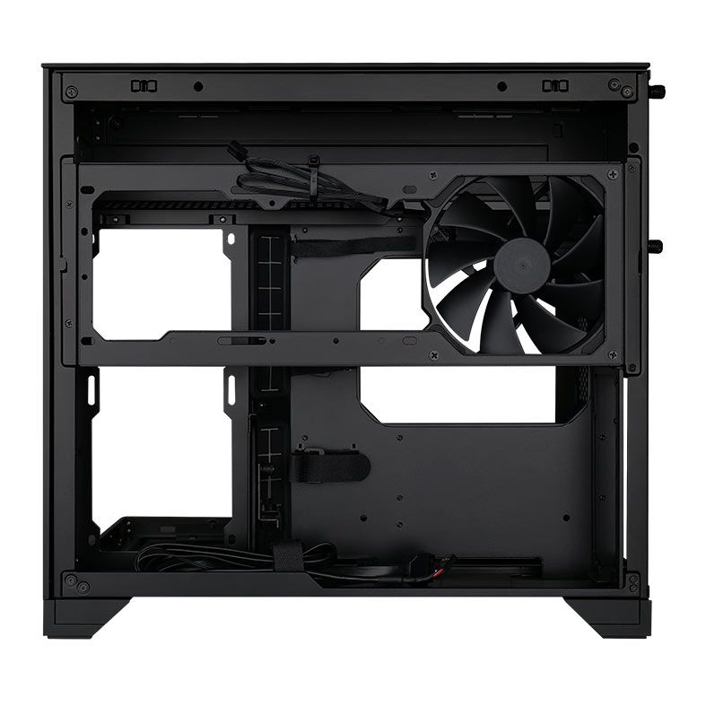 Gabinete Lian Li 011 Vision-M, Mini-Tower, Lateral de Vidro, Com 1 Fan, Preto, O11VMX-BLACK