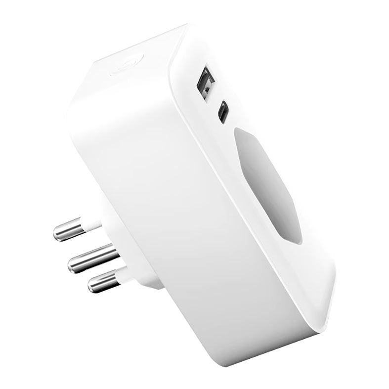 OPENBOX Adaptador De Tomada Avatto OT16, 20A, Wi-Fi, 1 Tomada, Bivolt,1 Tipo-C, 1 USB, Branco, OT16-M-20A