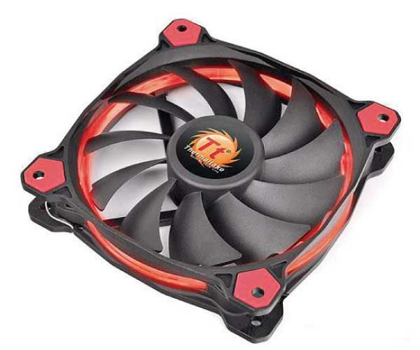 Cooler Thermaltake Riing Silent 12 Pro 120mm LED Vermelho, CL-P021-CA12RE-A