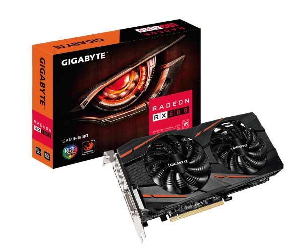 Placa de Video Gigabyte Radeon RX 580 8GB GDDR5 WindForce 256-bit, GV-RX580GAMING-8GD