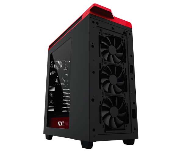 Gabinete NZXT H440 Preto/Vermelho Com Janela, CA-H442W-M1