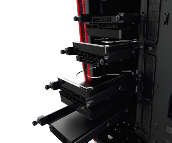 Gabinete NZXT H440 Preto/Vermelho Com Janela, CA-H442W-M1