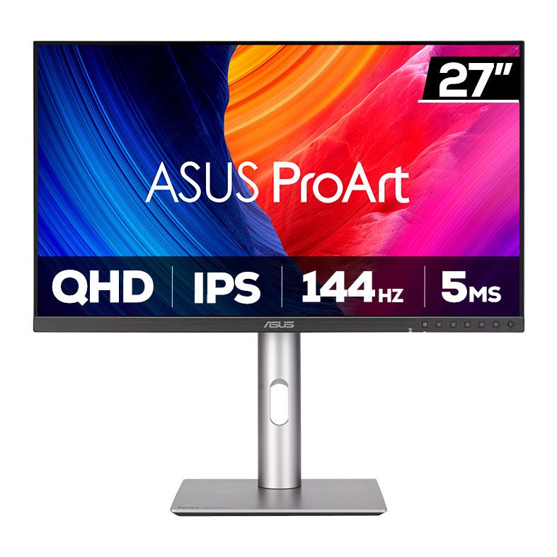 Monitor Profissional Asus ProArt Display, 27 Pol, IPS, QHD, 5ms, 144Hz, HDMI/DP, PA278CGRV