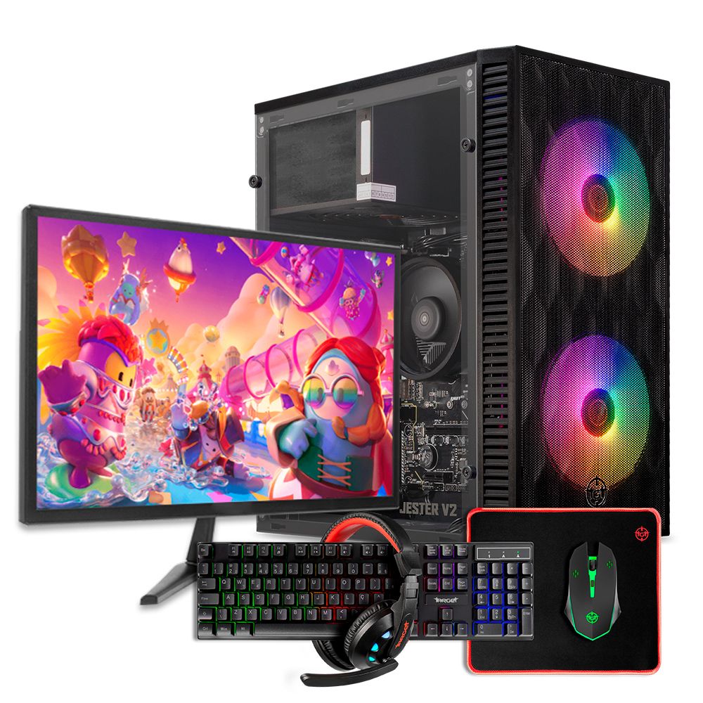 Computador Completo Pichau Draconis, AMD Atlhon 3000G, 8GB DDR4, SSD 240GB + Monitor + Kit Periféricos