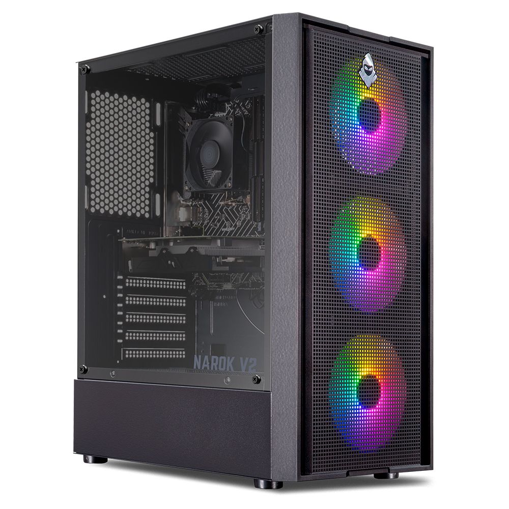 PC Gamer Pichau Afrodite, AMD Ryzen 5 5500, Radeon RX 9060 8GB, 16GB DDR4, SSD 480GB