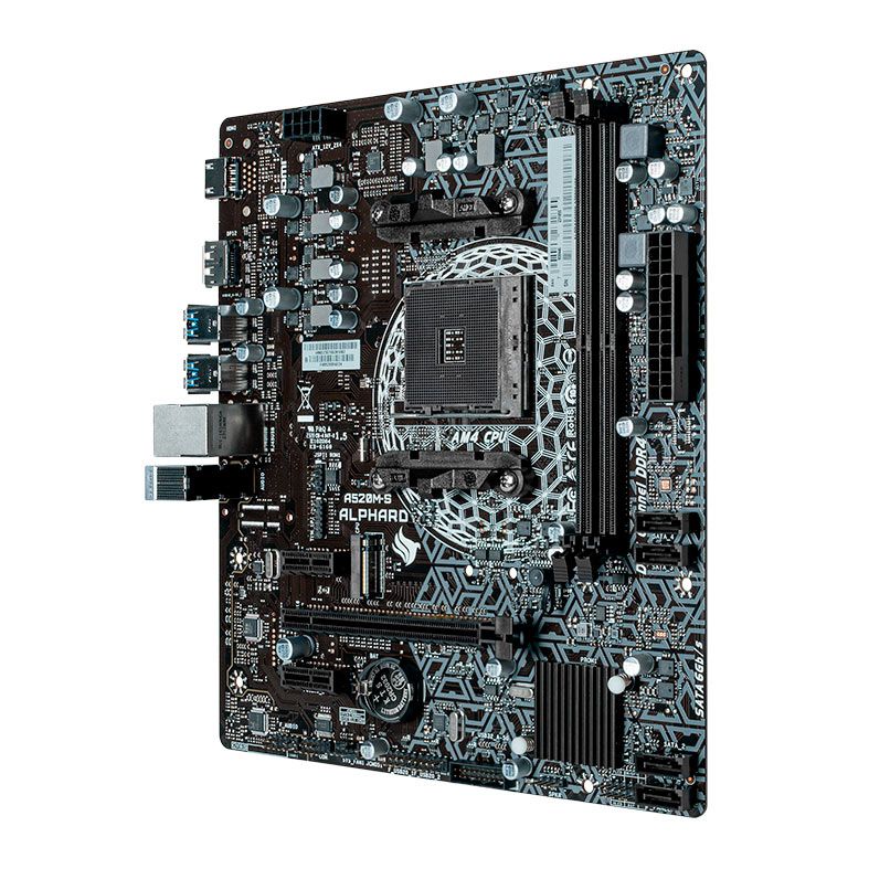 Placa Mae Pichau Alphard A520M-S, DDR4, M-ATX, Socket AM4, Chipset AMD A520, PCH-ALPDA520M-S