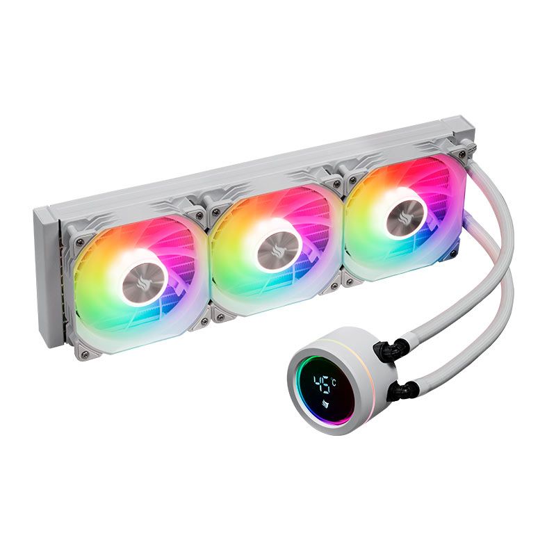 Water Cooler Pichau Aqua 360X, ARGB, 360mm, Branco, PCH-AQA360X-WH01