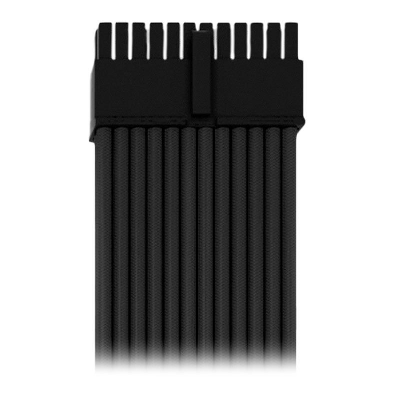 Kit Cabo Sleeved Premium Pichau CS110, 1x 24P, 1x 4+4P, 2x 6+2P, 300mm, Preto, PCH-CS110-BLK