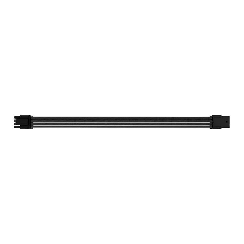 Kit Cabo Sleeved Premium Pichau CS110, 1x 24P, 1x 4+4P, 2x 6+2P, 300mm, Preto, PCH-CS110-BLK