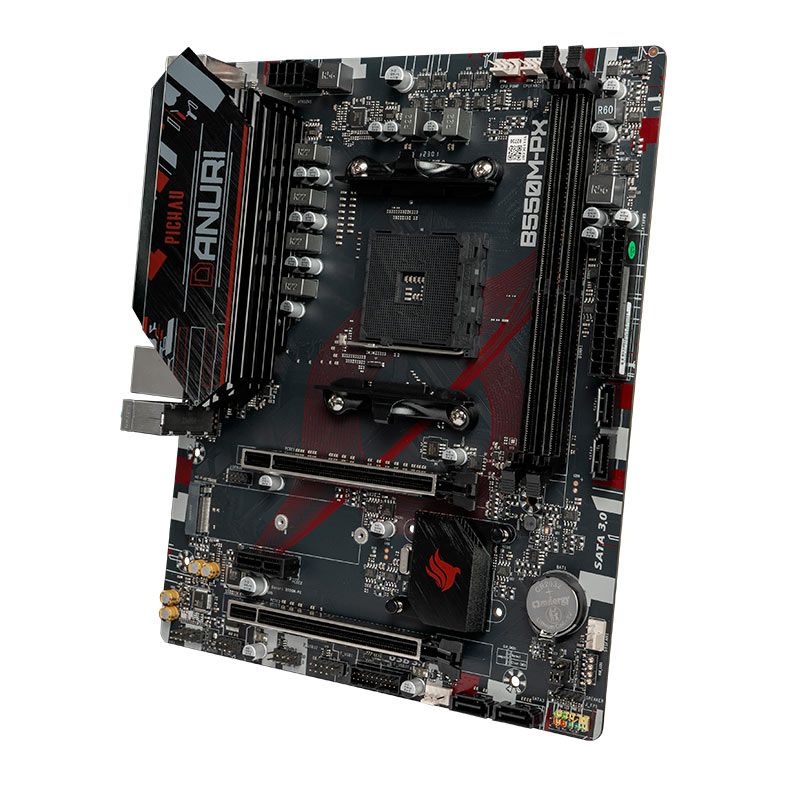 Placa Mae Pichau Danuri B550M-PX, DDR4, Socket AM4, M-ATX, Chipset AMD B550, PCH-DNRB550M-PX