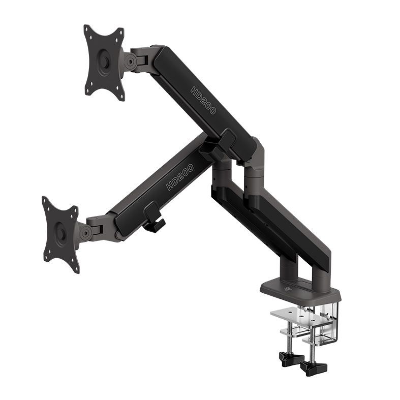 Suporte Articulado Para Dois Monitores Pichau HD200, 17 Pol a 38 Pol, Cinza, PCH-HD200-GY01