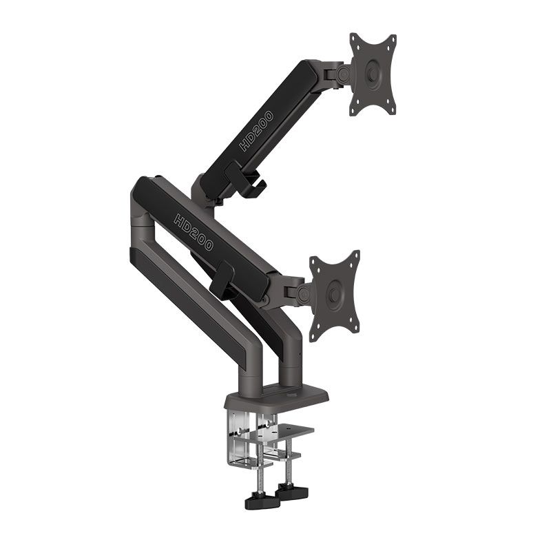 Suporte Articulado Para Dois Monitores Pichau HD200, 17 Pol a 38 Pol, Cinza, PCH-HD200-GY01