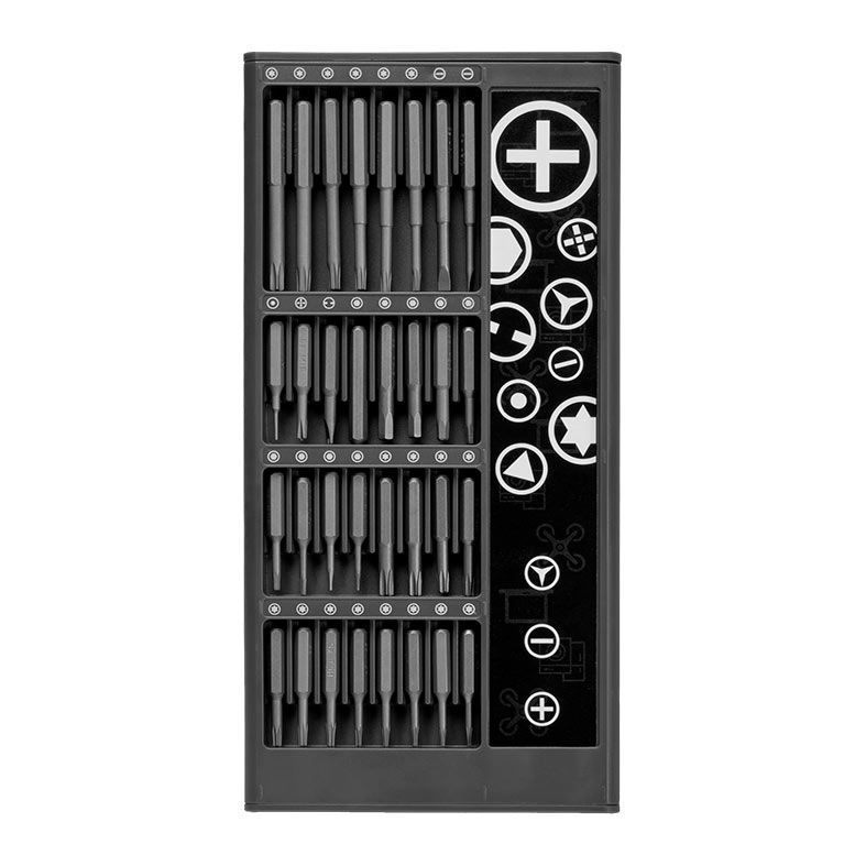 OPENBOX Kit Chave de Precisao Eletrica Pichau, Fenda Parafusadeira 68 em 1, Cinza Escuro, PCH-KIT68-GR01