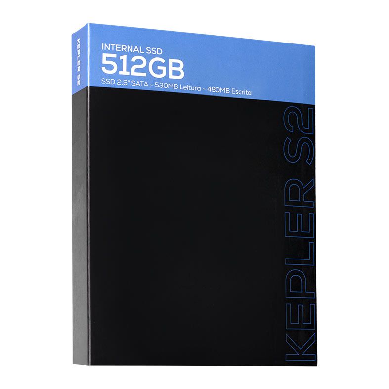 SSD Pichau Kepler S2, 512GB, Sata III 6GB/s, Leitura 530 MB/s, Gravacao 480 MB/s, PCH-KPLSATAS2-512