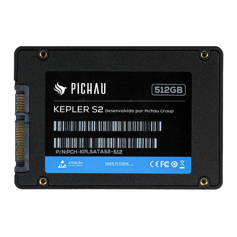 SSD Pichau Kepler S2, 512GB, Sata III 6GB/s, Leitura 530 MB/s, Gravacao 480 MB/s, PCH-KPLSATAS2-512