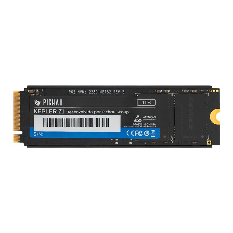 SSD Pichau Kepler Z1, 1TB, M.2, PCIe NVMe, Leitura 3200 MB/s, Gravacao 2500 MB/s, PCH-KPLZ1-1TB