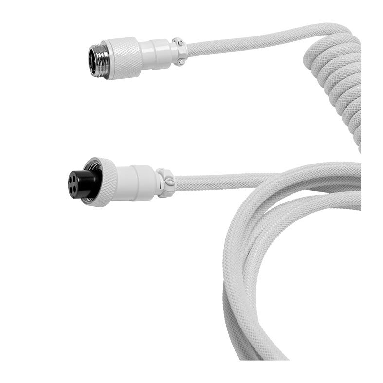 Cabo USB-A Para Tipo C Pichau Meduza W, Trancado, Nylon, GX12, Branco, PCH-MW-01