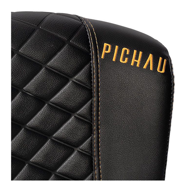 Cadeira de Poker Pichau, Preto e Dourado, PCH-PKR-BG01
