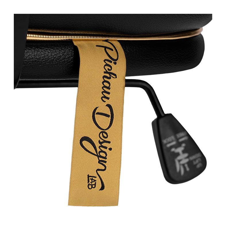 Cadeira de Poker Pichau, Preto e Dourado, PCH-PKR-BG01