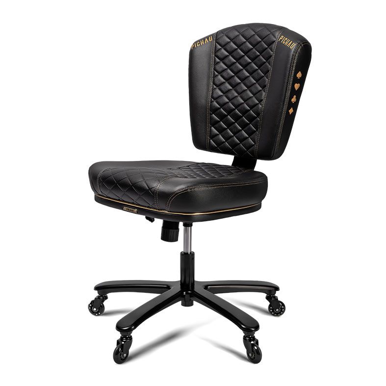Cadeira de Poker Pichau, Preto e Dourado, PCH-PKR-BG01