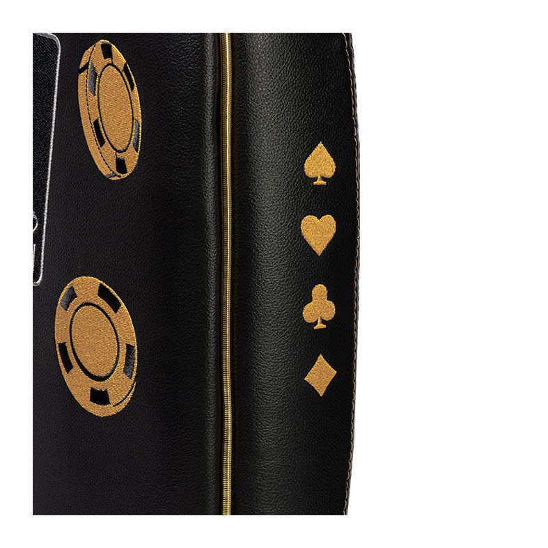 Cadeira de Poker Pichau, Preto e Dourado, PCH-PKR-BG01