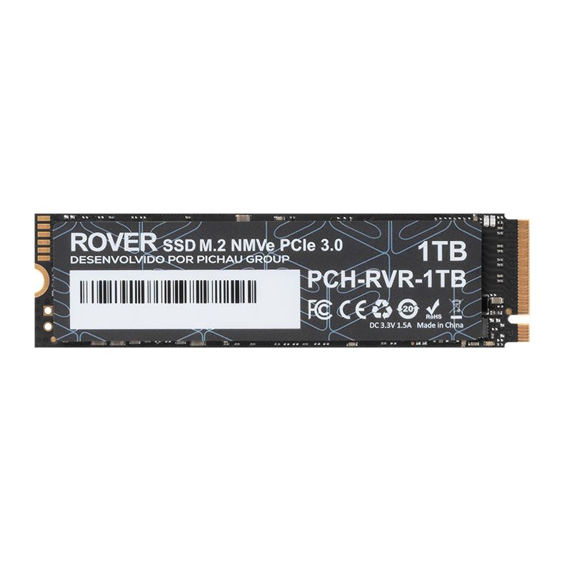 SSD Pichau Rover, 1TB, M.2 2280, PCIe NVMe 3.0, Leitura 2100 MB/s, Gravacao 1500 MB/s, PCH-RVR-1TB