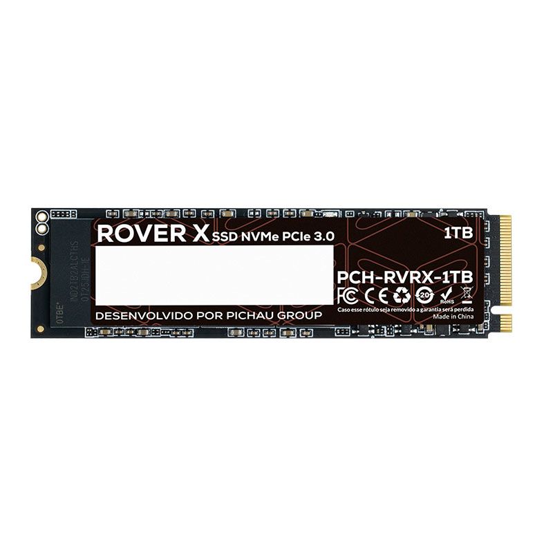 SSD Pichau Rover X, 1TB, M.2 2280, PCIe NVMe, Leitura 3400MB/s, Gravacao 2000MB/s, PCH-RVRX-1TB